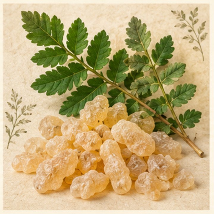 Boswellia (Indian Frankincense) botanical illustration